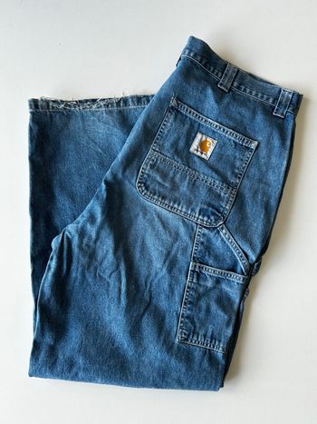 Carhartt WIP OG Single Knee Pant L – Denim Bleu Faded – Coupe Baggy / Loose