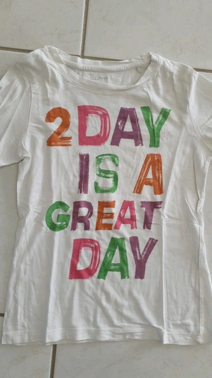 T-shirt ML fille Esprit 10 ans ch7 - photo numéro 3