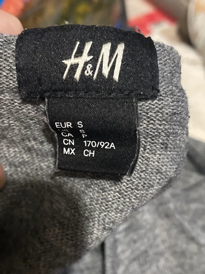 Pull léger homme gris H&M - photo numéro 3
