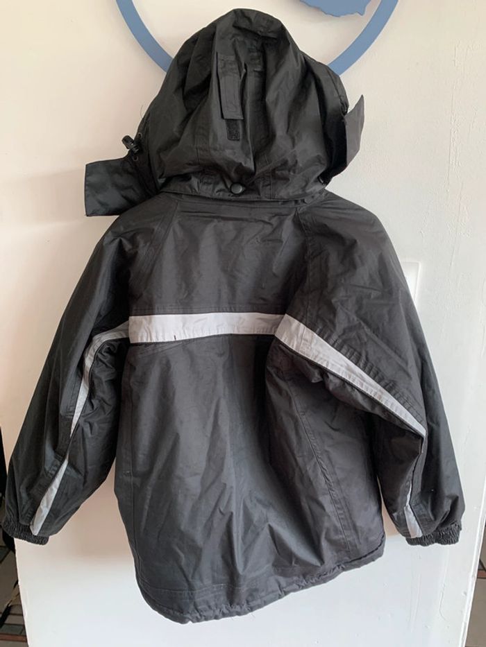 Parka blouson doublé hiver Trespass 9/10 ans noir et gris waterproof neige eau vent - photo numéro 10