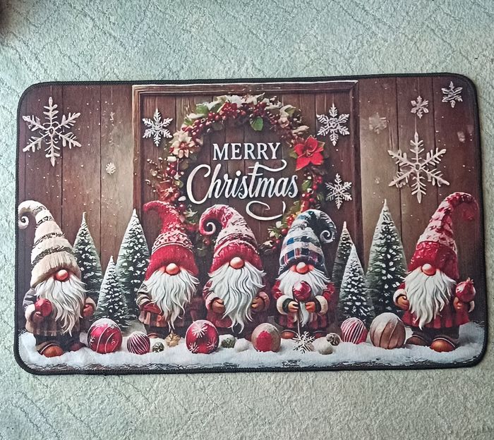 Tapis de sol de Noël. Taille 79cm sur 50cm. Neuf - photo numéro 2