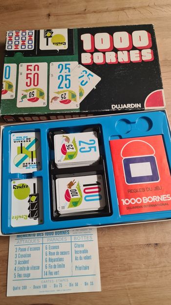 Jeu de cartes 1000 Bornes des éditions Dujardin 