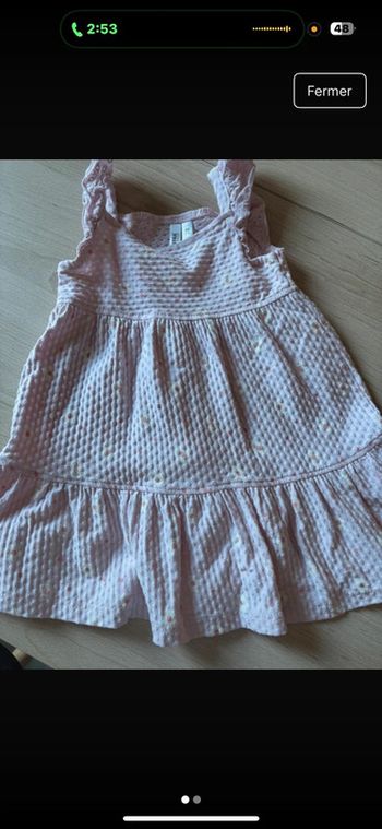 Robe fleuri bébé fille