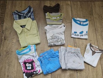 Lot de 10 vêtements printemps été 6 mois