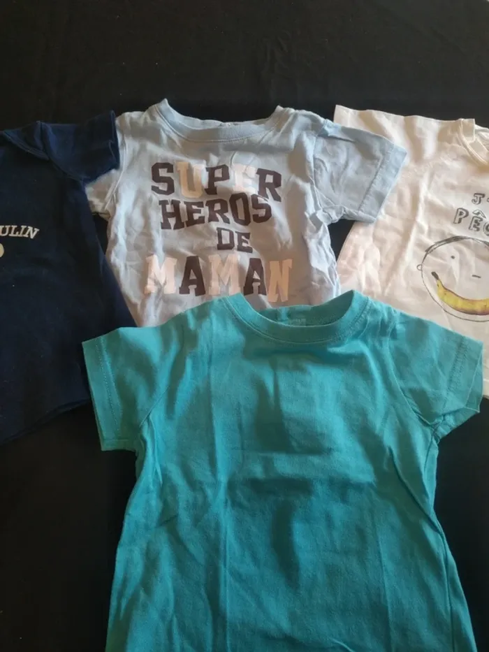 Lot de 4 Tee Shirt Garçons 6 Mois - photo numéro 2