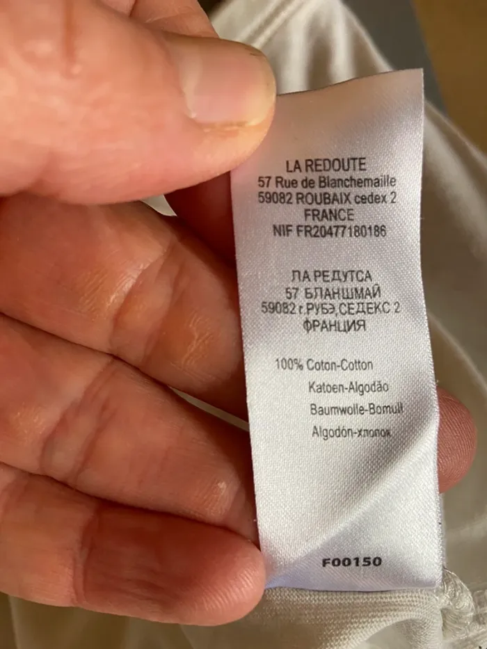 T-shirt à manches longues blanc cassé - photo numéro 4