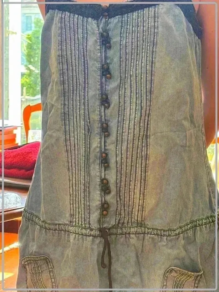 Tunique en jeans taille 36 marque blanco - photo numéro 2
