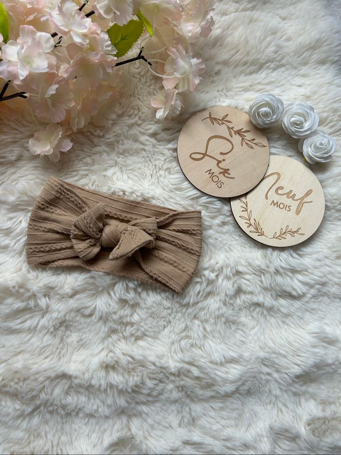 Bandeau beige marron