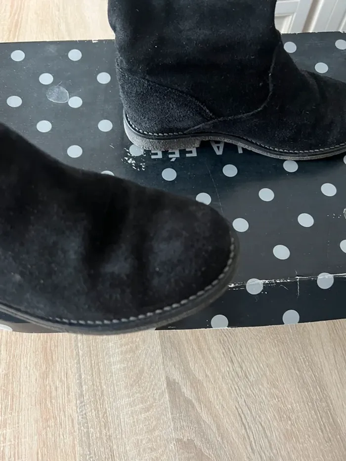 🟩 Bottes fourrées en daim 🟩 - photo numéro 7