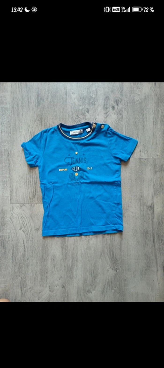 lot garçon 23 24 mois 2 ans 86 tee shirt haut short ensemble short tee shirt - photo numéro 11