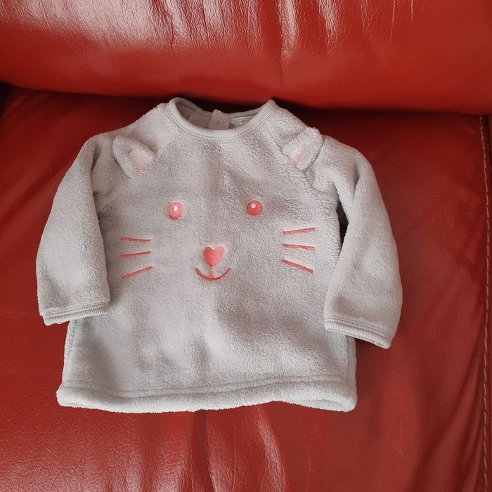 BB 3-6 mois: Sweat polaire "Petite Souris"