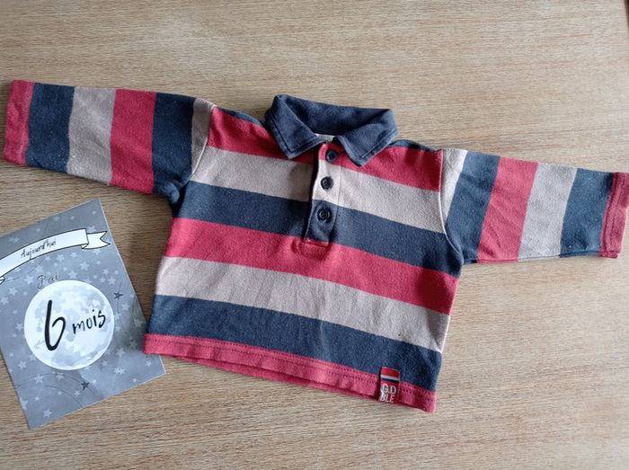 Polo manches longues 6 mois