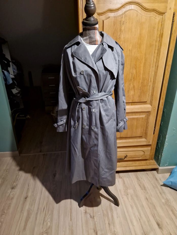 Trench coat vintage gris taille 44