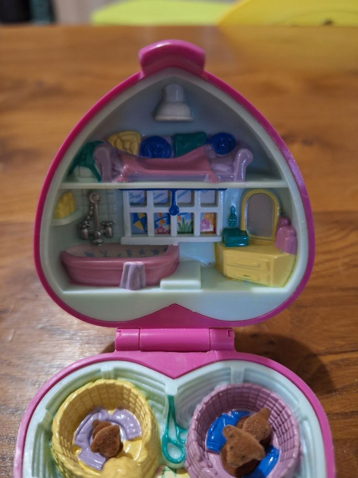 Polly pocket Precious puppies coeur rose 1993 Bluebird COMPLET - photo numéro 6