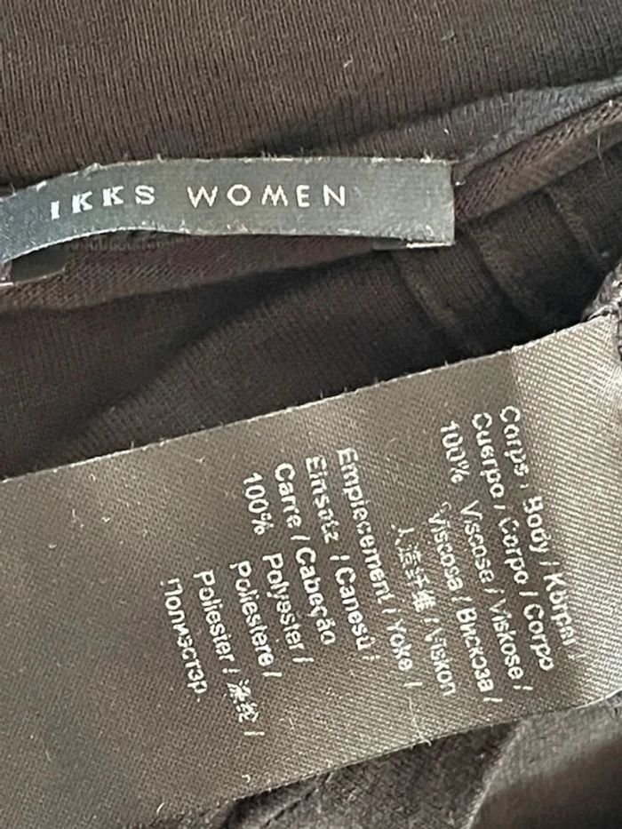 Top noir à franges rock 36 - photo numéro 5