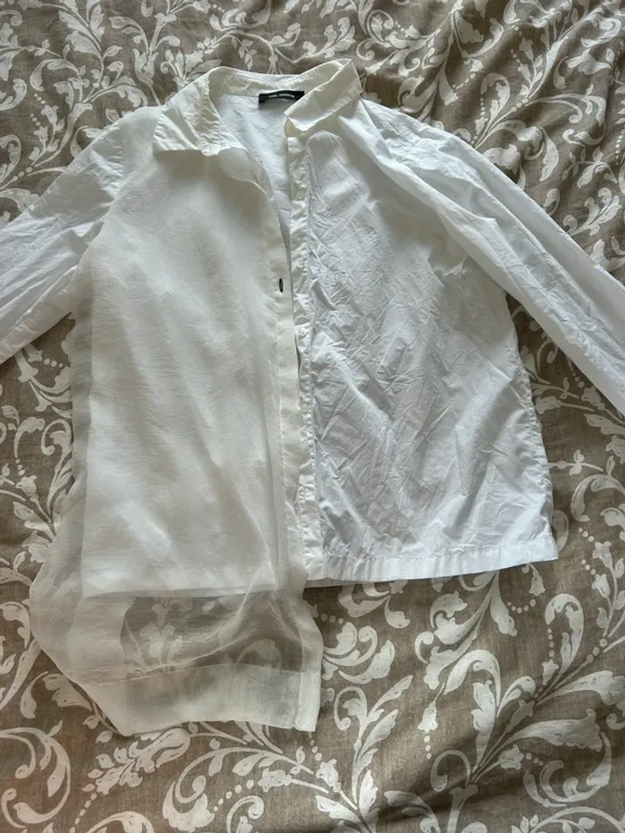 Chemise blanche asymétrique Cop Copine - Taille 36 . - photo numéro 3