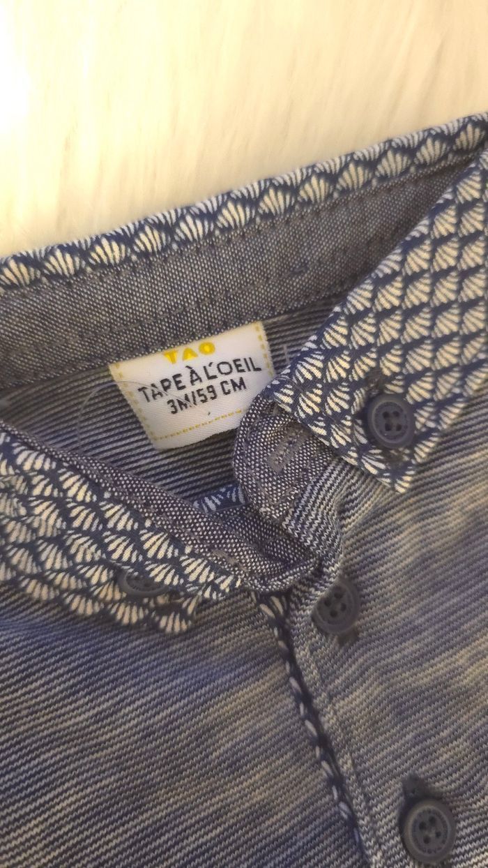 (Neufs non portés) 🏷🏷🤩😍💙superbe ensemble  Polo ml et pantalon doublé 3 mois garçon 💙😍🤩 - photo numéro 4