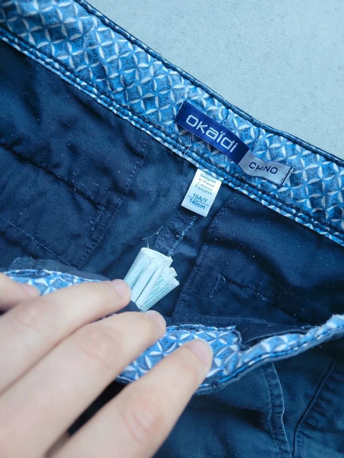 Short bleu marine 10 ans fille - photo numéro 2