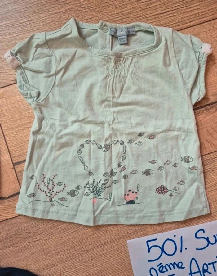 Ensemble Tee-shirt manche courte poisson et Short bloomer - photo numéro 8