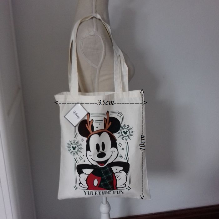 Tote bag Noël Mickey Mousse - Disney - 35X40cm - Neuf - photo numéro 10