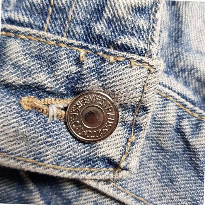 Jean Levi's 501 W35 L32 Bleu Vintage - photo numéro 9