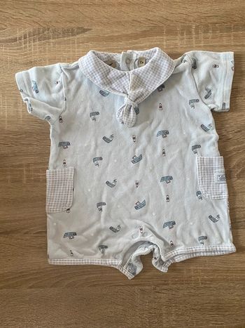 Barboteuse vintage In extenso marinière
