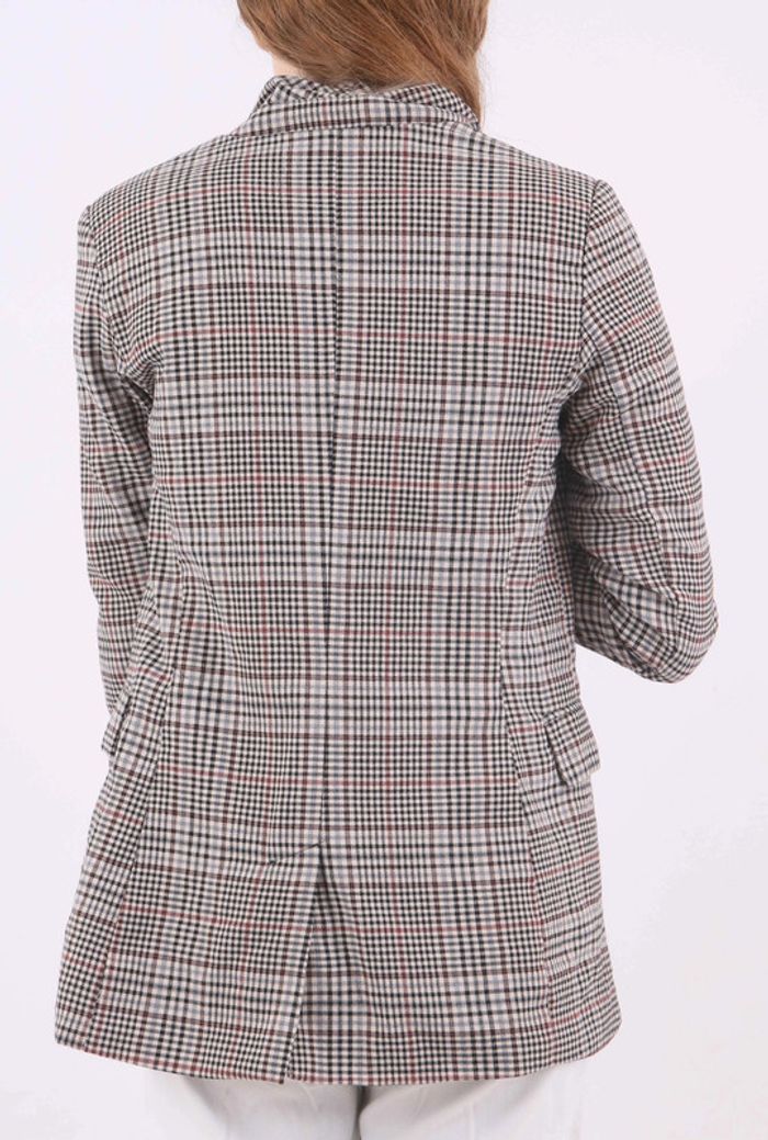 Veste à carreaux noir et blanc - photo numéro 2