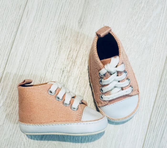 0/3 mois - baskets bébé roses foncés