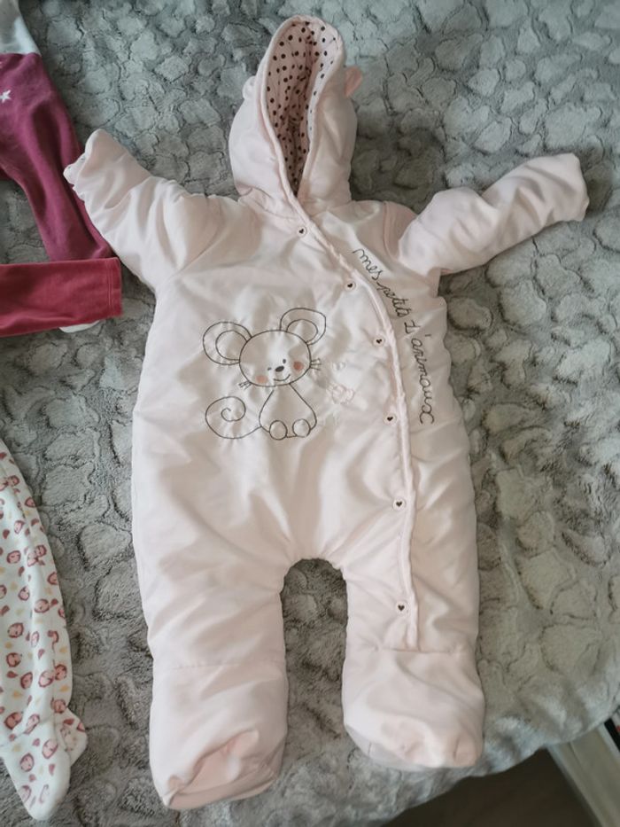 Combinaison et bodys 9 mois lot de 4 vêtements bébé - photo numéro 11