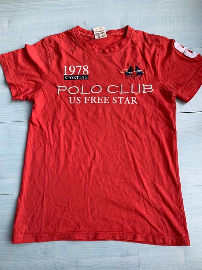 T shirt rouge us free star 152/158cm