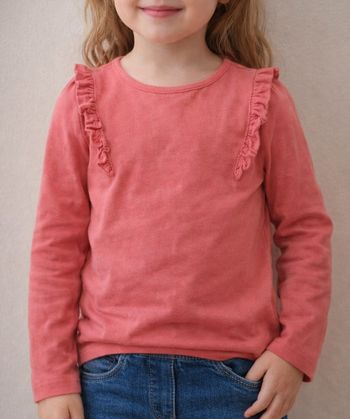 T shirt manches longues à volants orchestra 3 ans