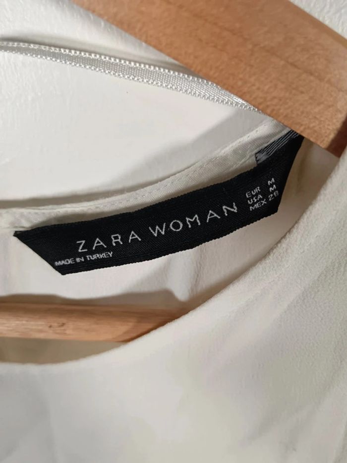 C7 blouse blanche Zara M - photo numéro 3