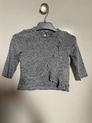 Tee shirt gris 6 mois