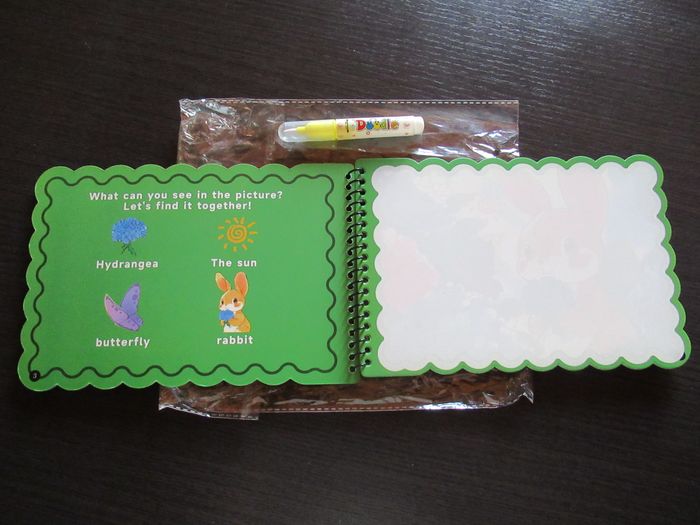 Livre animaux de dessin à l'eau magique + crayon (type aquadoodle) neuf - photo numéro 2