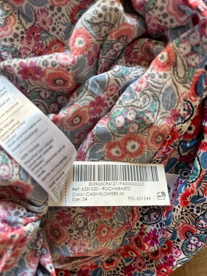 Robe femme à motif fleuri, cache cache taille 34 - photo numéro 3