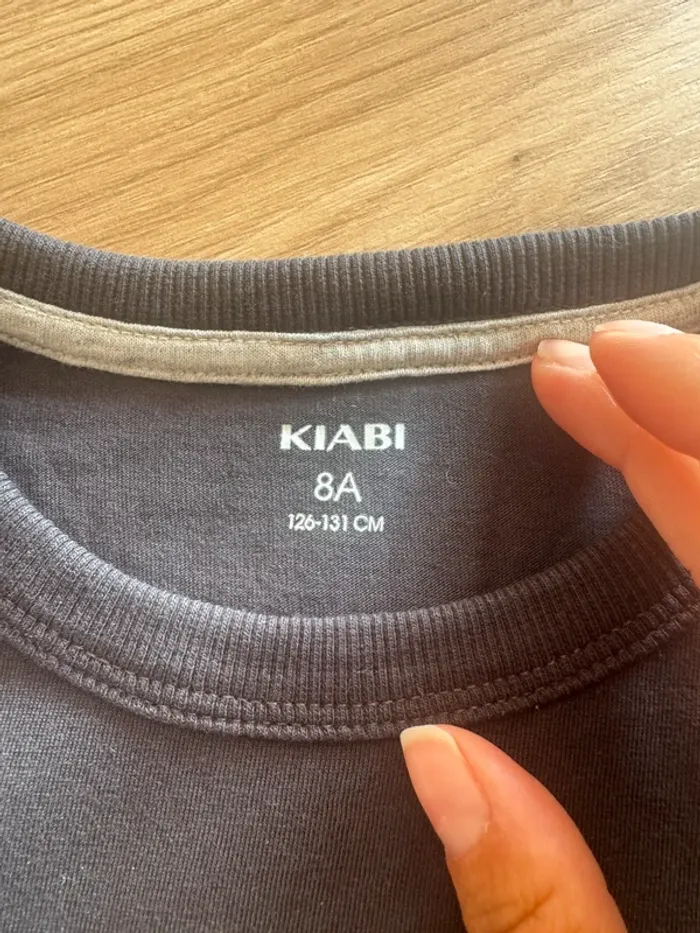 T-shirt garçon kiabi gris 8ans - photo numéro 2