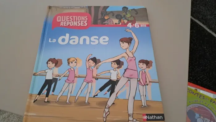 Livre" la danse" Questiins, Réponses, 4/6 ans