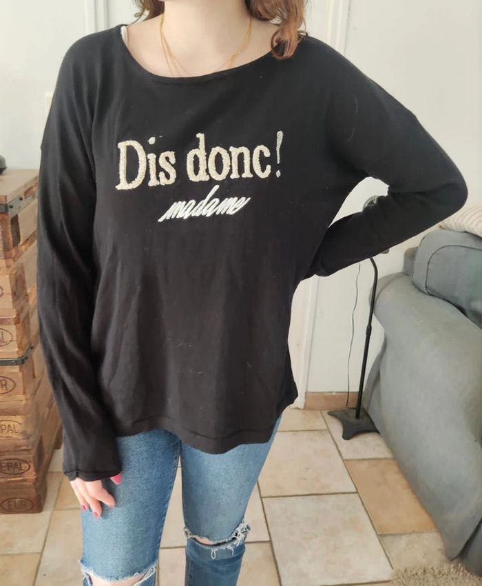 Pull fin Promod noir L (104)