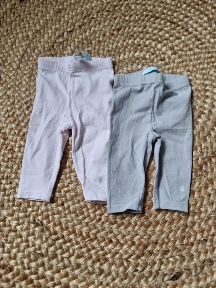 Lot de 2 leggings okaidi 3 mois