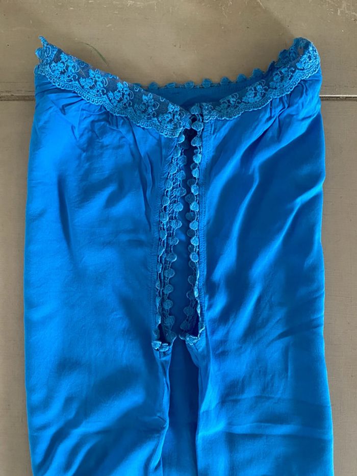 Blouse - tee shirt 123 bleue taille 38 - photo numéro 19