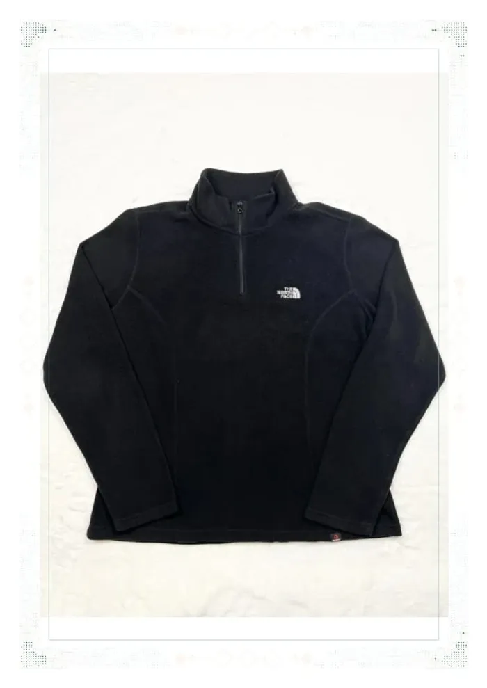 The North Face polaire demi zip noir femme taille L polyester - photo numéro 2