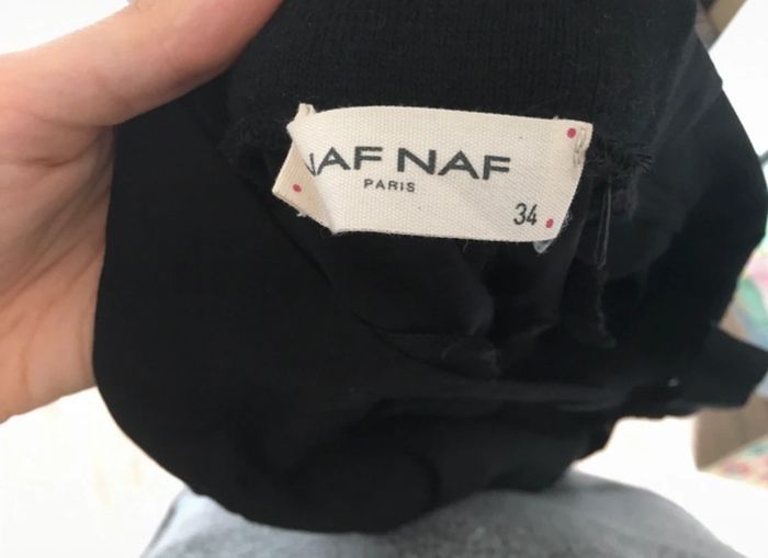 Pantalon style costume noir resserré à la taille, Naf Naf , 34 - photo numéro 6