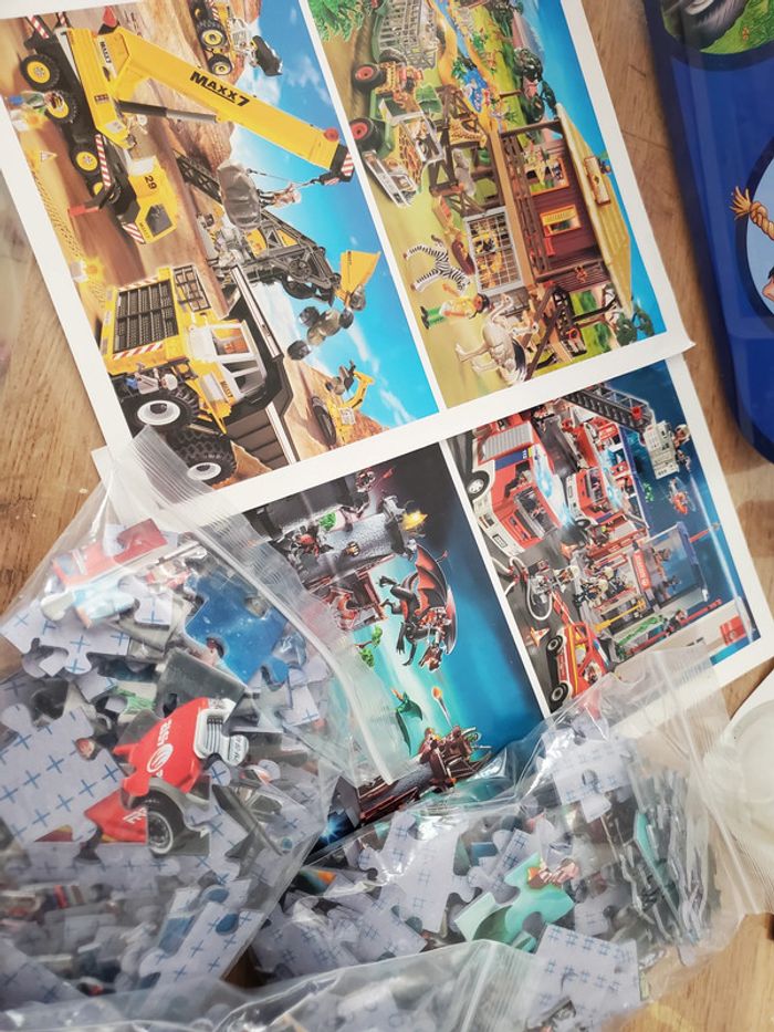 Valise métal Playmobil 55599 4 puzzles - photo numéro 2