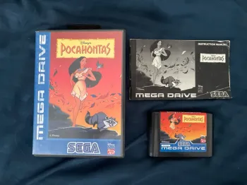 Pocahontas jeu notice sega megadrive mega drive