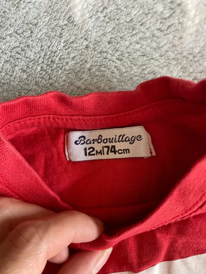 Teeshirt rouge 12 mois - photo numéro 2