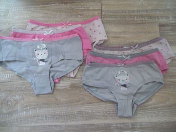 lot de 3 shorties Kiabi rose/gris 6 ans