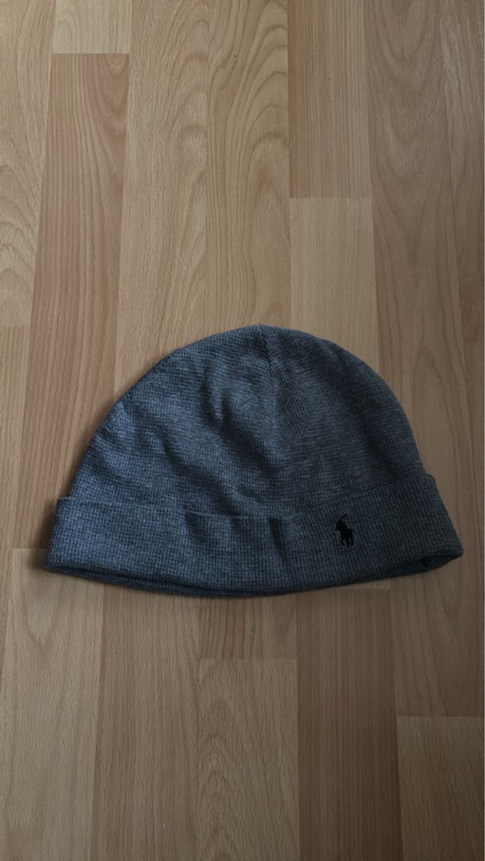 🧶 Bonnet Ralph Lauren gris – Taille enfant - photo numéro 3