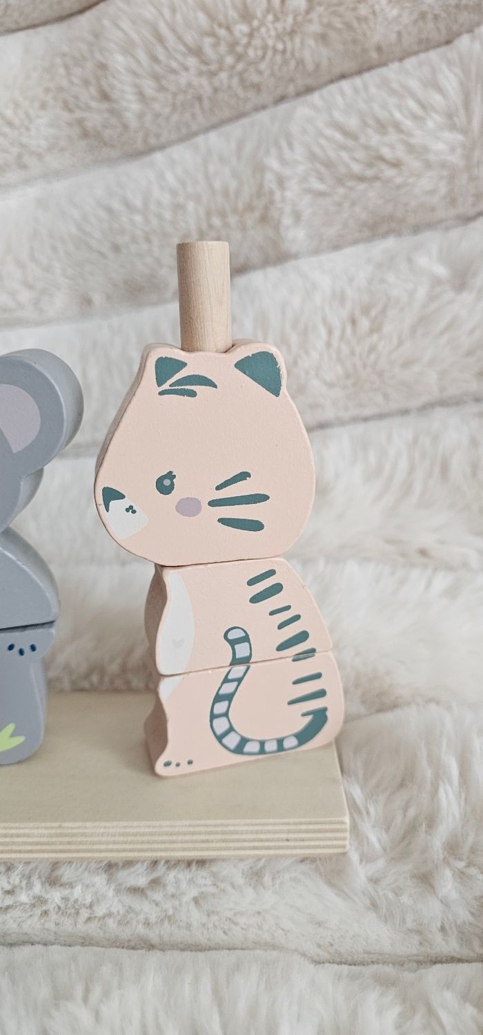 Jouet animaux empilables en bois Neuf - photo numéro 5
