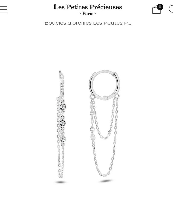 Boucles d’oreilles en argent les petites précieuses 🐚