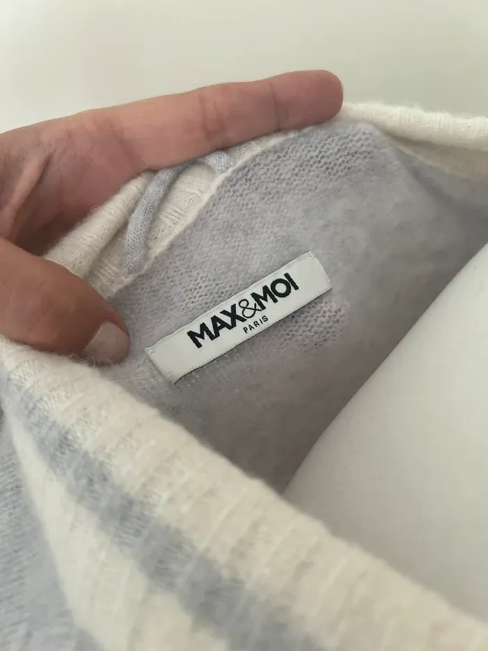 Max&Moi pull gris cachemire taille XS - photo numéro 7